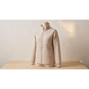 Avalanche Outdoor Supply Co Womens XS Tan Quilted Full Zip Mock Neck Jacket